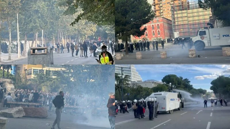 Analisti nxjerr prapaskenat  Pas maskave  kriminelë të paguar  Vijnë nga jashtë kufijve  është manuali që ka Antifa