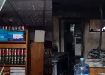Pamje nga shkatërrimet pas protestës, Gjykata e Lartë e shkrumbuar, dëme edhe në banka e biznese