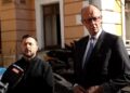 Merz mbërrin në Kiev nën tingujt e sirenave dhe shpërthimeve në Kiev -