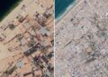 Qytete të tëra të kthyera në rrënoja dhe mbi 74 mijë të vrarë! Google Maps zbulon përmasat e shkatërrimit dhe tmerrit në Gaza