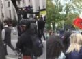 Studentët hedhin gurët dhe maskat, ngrenë ‘flamurin e bardhë’ dhe marshojnë paqësisht nga Ministria e Arsimit te Kryeministria!