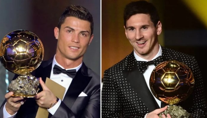  Topi i Artë  i të gjitha kohërave  një tjetër betejë mes Lionel Messit dhe Cristiano Ronaldos 