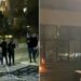 Dhunës së protestuesve s’i shpëton as Ministria e Drejtësisë! Sulmohet me molotovë, flakadanë dhe gurë! Policia i shpërndan me gaz lotsjellës