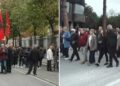 Protesta, PD nis marshimin nga selia në bulevardin drejt Kryeministrisë! Mungon Berisha, prijnë Noka dhe Bardhi! Policia krijon perimetër sigurie (FOTO)