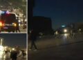 Protestuesit shpërndahen në disa drejtime, ndezin koshat e mbeturinave në rrugë, Policia i ndjek me makina dhe shoqëron disa prej tyre