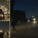 Protestuesit shpërndahen në disa drejtime, ndezin koshat e mbeturinave në rrugë, Policia i ndjek me makina dhe shoqëron disa prej tyre