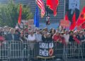Nis protesta “Jo në emrin tim” në sheshin “Skënderbeu” në Prishtinë, mbështetje për katër ish-liderët e UÇK-së!