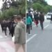 Studentët hedhin gurët dhe maskat, ngrenë ‘flamurin e bardhë’ dhe marshojnë paqësisht nga Ministria e Arsimit te Kryeministria!