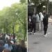 Pas Ministrisë së Arsimit, protestuesit i drejtohen Parlamentit dhe vijojnë shkatërrimet! Shkulin kangjellat, sinjalistikën, sulmojnë dhe Bankën e Shqipërisë