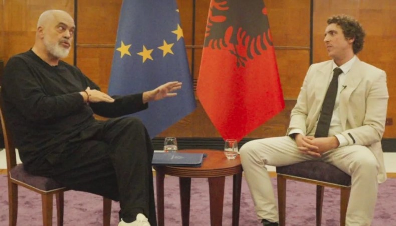 Rama ndërpreu intervistën me gazetarin amerikan në Tiranë   Channel 5  paralajmëron publikimin e plotë javën e ardhshme 