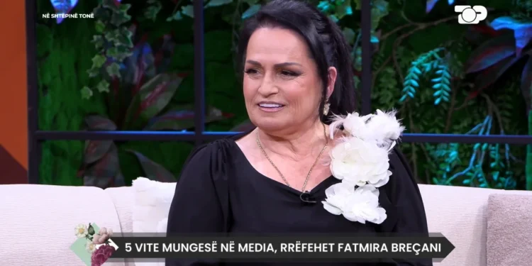 Pas pesë vitesh larg mediave, Fatmira Breçani rrëfen jetën profesionale dhe personale te “Në Shtëpinë Tonë”: Pengu që kam është që nuk bëra…