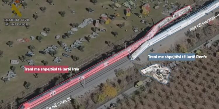 Aksidenti hekurudhor në Spanjë, raporti: Treni po udhëtonte me 160 km/orë kur u përplas me trenin e palëvizshëm