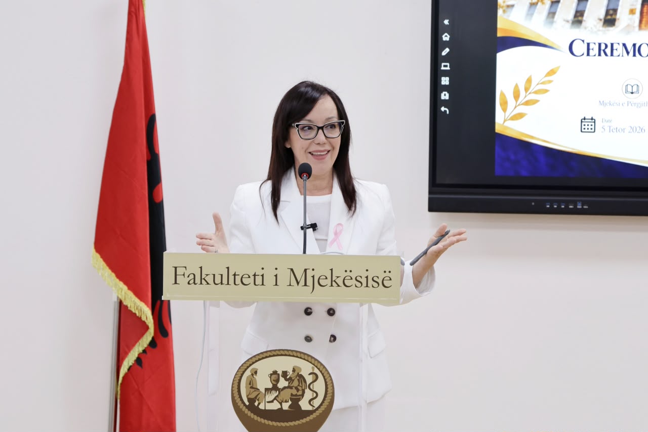 Spahiu mesazh studentëve të Mjekësisë  Teknologjinë në duar  shkencën në mendje dhe njeriun në qendër