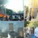 Tirana nën pushtetin e tymit të zi dhe zjarrit! Protestuesit i rikthehen Ministrisë së Arsimit, i vihet flaka zyrave! Hidhen thirrje “Digje Parlamentin!” (FOTO)