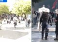 Protestuesit e maskuar dhe studentët degjenerojnë në dhunë, sulmojnë me gurë Policinë! Shkulin pllakat te Ministria e Arsimit, shpërndahen me ujë e gaz (VIDEO)