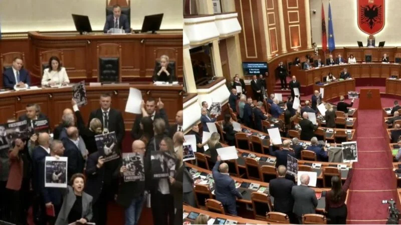 Berisha: Protestuesve iu çanë kafkat, por plumbat i meritoni ju; Peleshi i ndërpret fjalën: Bëre thirrje për dhunë!