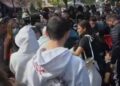 Sulmuan Policinë gjatë protestës së sotme në Vlorë, shoqërohen disa studentë