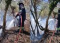 Zjarr i përmasave të mëdha në kullotat e Karjanit në Gjirokastër, era favorizon flakët
